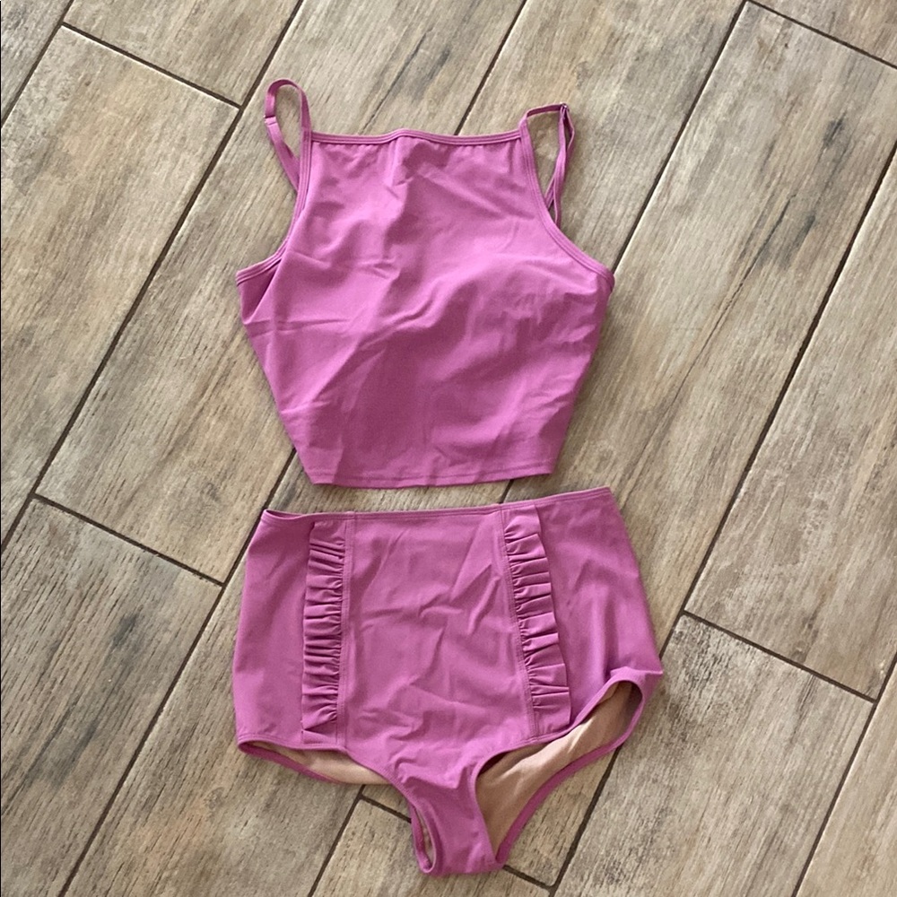Pink Two-Piece Swimsuit